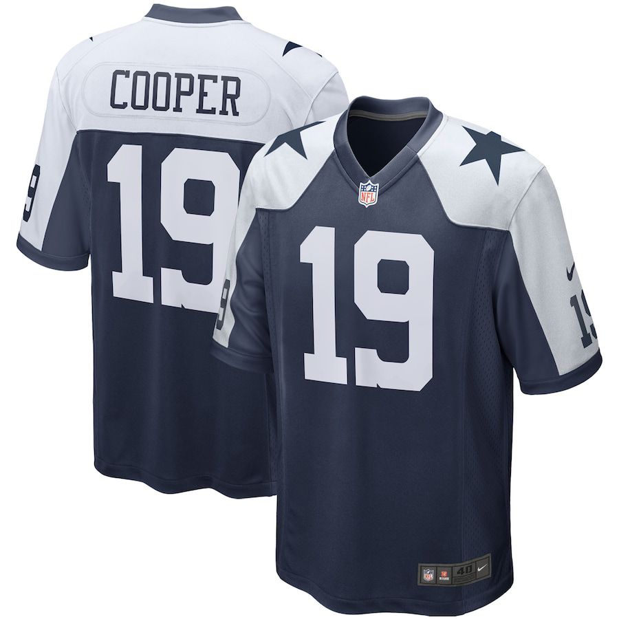Men Dallas Cowboys #19 Amari Cooper Nike Navy Alternate Game Team NFL Jersey